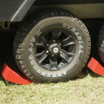 Redfoot Levelling - A Redfoot Levelling Camper Levellers on the grass.