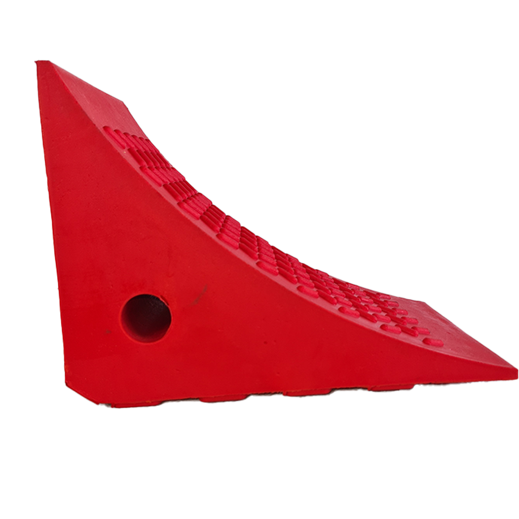 Redfoot Levelling - A Redfoot Levelling Motorhome Chock with a hole in the middle.