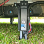 Redfoot Levelling - A trailer with a Redfoot Levelling Renault ‘AutoLift’ System attached to it.