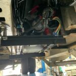 Hydraulic pump attached to Ford Transit chassis