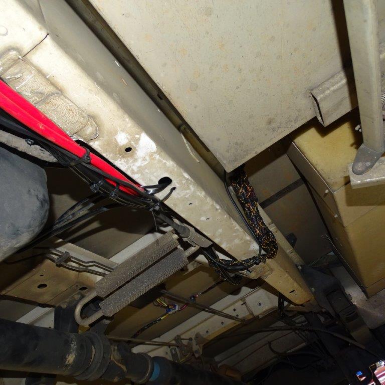 System harness installed on Ford Transit Chassis